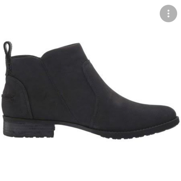Ugg Aureo II Waterproof Black Leather Zipper Ankle Boots S/N  UGG Aureo ll suede waterproof ankle‎ boots size 8